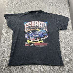 Vintage 1991 Bill Elliott Coors Light Georgia State Bird NASCAR Racing Shirt XXL
